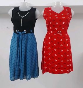 Polka Dot &amp; Embroidered Dress Bundle