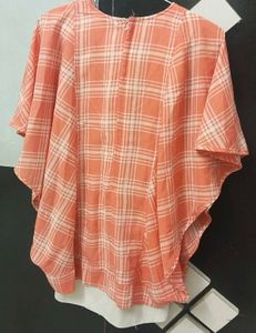 Peach&amp;White Bodycon Dress