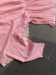 Blouson Style Pink Top