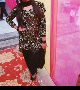 Black Velvet Suit Shimmer Shining