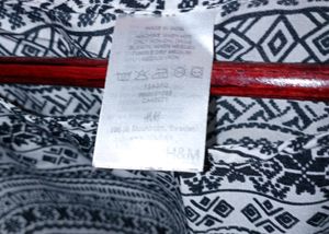 H&amp;M Boho Printed Black And White Dress