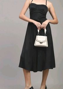 SHEIN ELEGANT CORSET BLACK DRESS