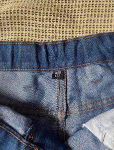 Blue High Waist Denim Shorts