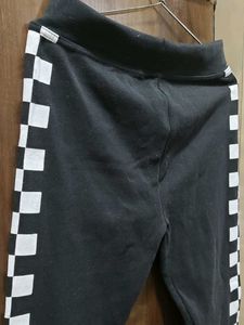 Checkered Stripe Track Pants