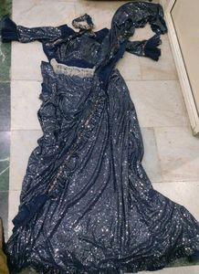 Sequin saree