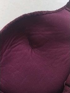 Burgundy Lace Bra