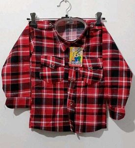 Boys Plaid Shirt &amp; Jeans Set
