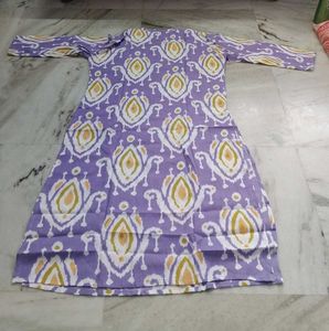 Lavender Ikat Print Kurti