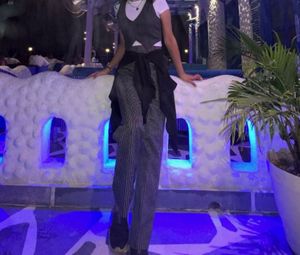 Straight Fit High Waist Pants