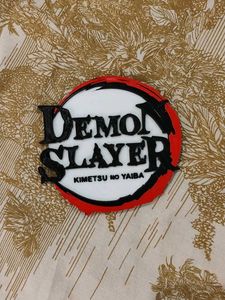 Demon Slayer Logo/coaster/magnet 3d printed