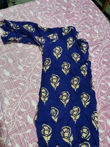 Blue Printed Tunic Top