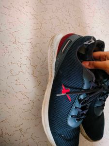 Sparx Black Lace-Up Sneakers