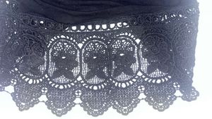 Boohoo Black Lace Trim Cami Top