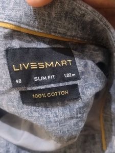 Blue Patterned Casual Shirt