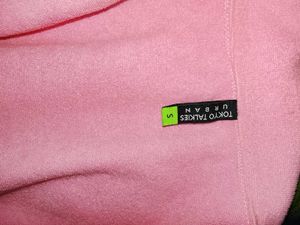 TOKYO TALKIES Pink Cropped Zip-Up Jacket