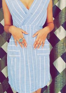 Deep Neck One Piece Dress