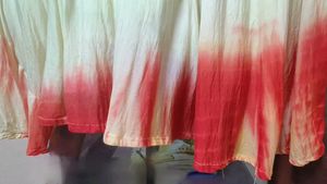Cream Long Kurti With Embroidery