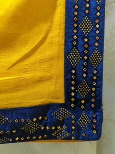 Mustard Stones Saree