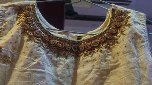 Elegant Embroidered Anarkali Dress With Dupatta