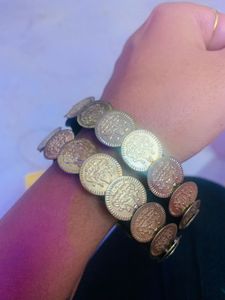 silk thread Coin bangles