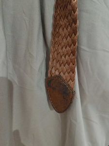 Beige Mini Skirt with Belt