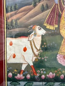 Krishna and Radha Framed Painting
