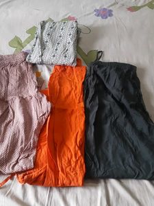 4 Damaged Cotton Pants And Kurta