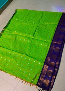 Multi Colour Cotton Blend Saree