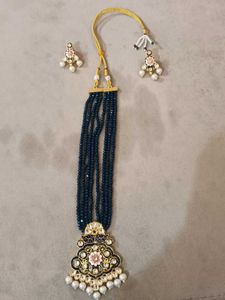 Elegant Beaded Necklace & Earring Set