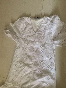 White Eyelet Dress