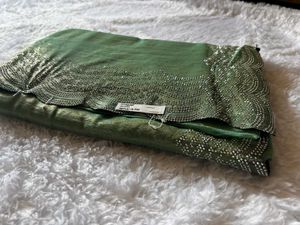 Elegant Green Saree😻
