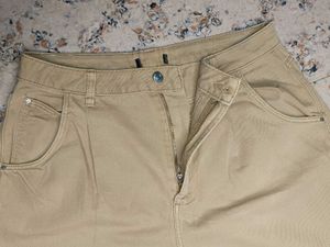 Beige Baggy Pants