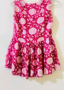 Girls Floral Print Dress