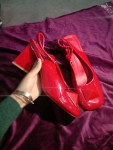Red Heeled Slingbacks