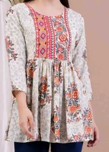 Floral Print Kurta