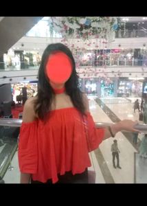 Off Shoulder Top With Attached Choker