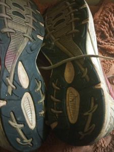 Red &amp; White Running Shoes