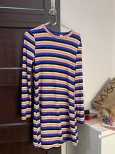 Striped Long Sleeve Dress