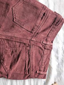 Brown Jeans Denim Material..high Waist And Mom Fit