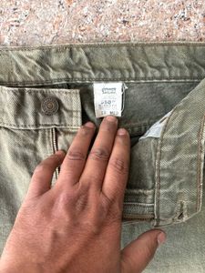 Vintage Olive Green Pants 550 Series Levi&#39;s