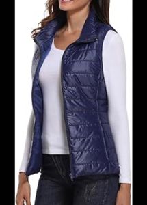 Oltre Blue Lightweight Puffer Jacket