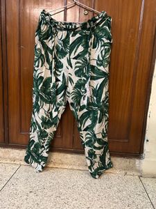 Palm Print Pants