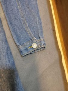 Denim Dress with Patches