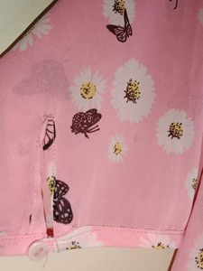 Pink Butterfly Fashionable Top