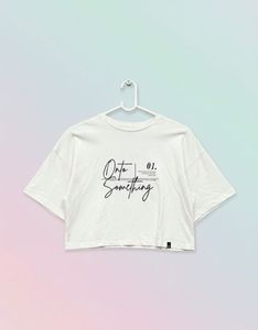 Trendy Graphic Print baggy Crop Top