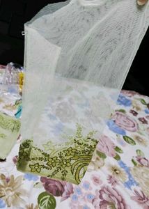 Partywear Net Embroidered Heavy Cancan Gown