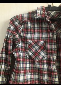 Cropped Flannel Women Shirt