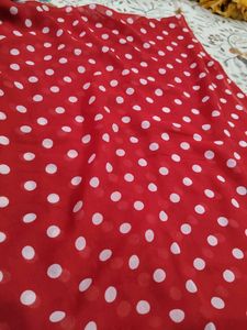 Red Polka Dot Scarf