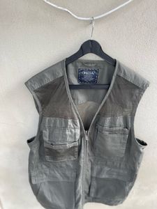 Vintage Olive Green Utility Vest