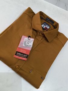 Stylish Mustard Yellow Dress Shirt